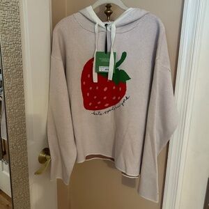 NWT Kate Spade for Target Women's Strawberry Hooded Sweatshirt